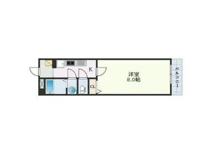 あさひの里(1K/1階)の間取り写真