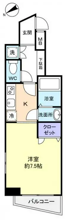 コート八千代台 7階階 間取り