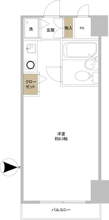 三鷹南シティハウス 4階階 間取り