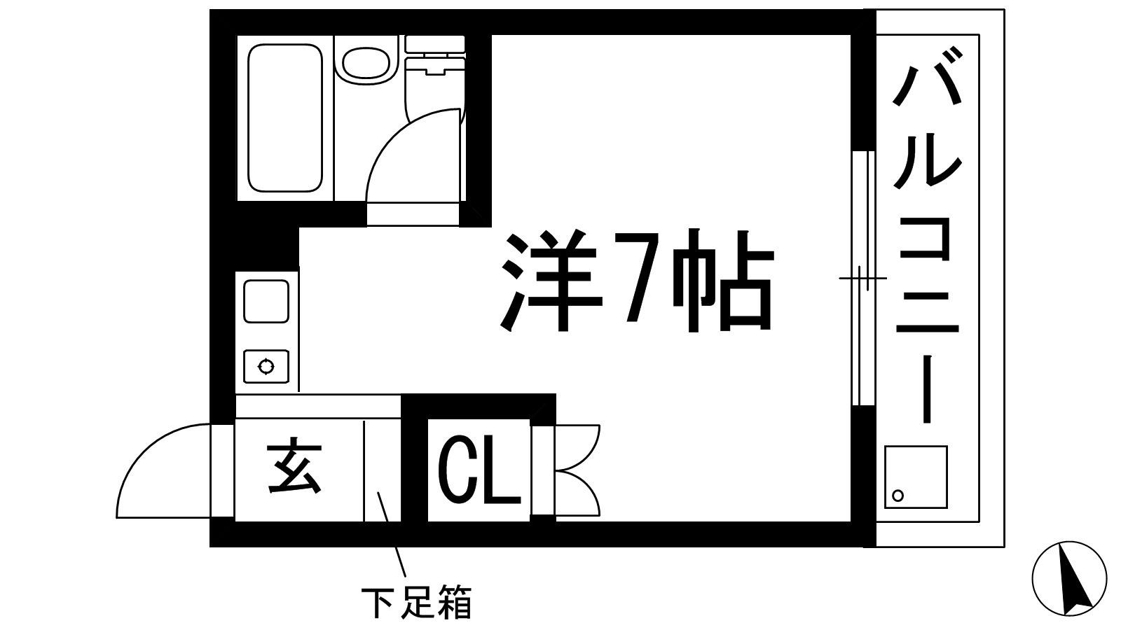 パラッツオニッセイ(ワンルーム/3階)の間取り写真