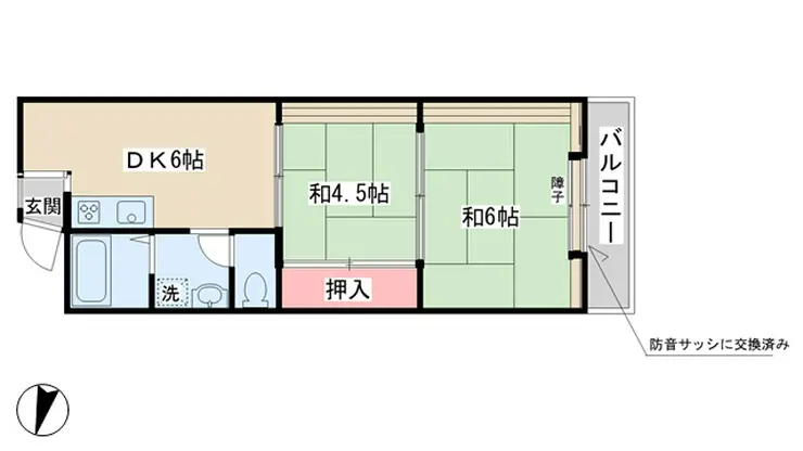 日生戸越マンション 10階階 間取り