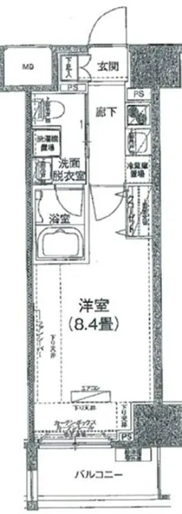 アイル芝浦東京ベイ 6階階 間取り