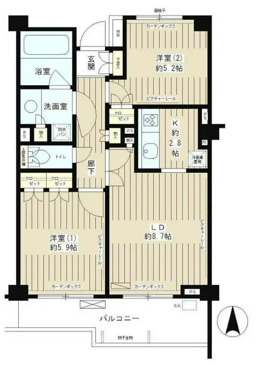 クラッサ成城 3階階 間取り