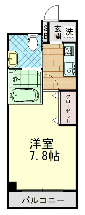 ランカスター 4階階 間取り