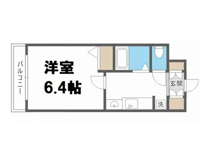 エステムコート梅田・天神橋リバーフロント(1K/13階)の間取り写真