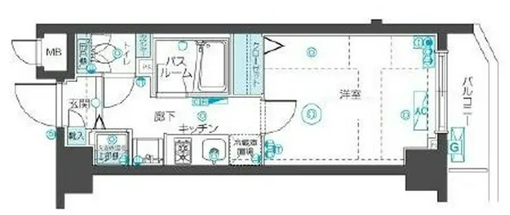 フェニックス武蔵関クアトロ 4階階 間取り