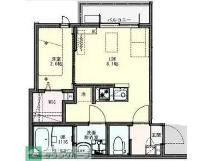 KEIAI RESIDENCE北上尾II(1LDK/3階)の間取り写真