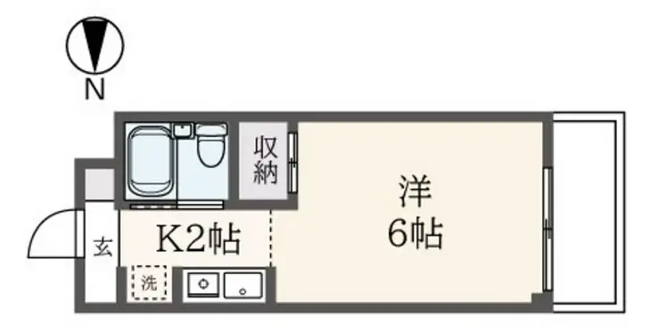 クレドール府中 1階階 間取り