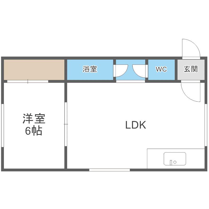 A COURT(1LDK/3階)の間取り写真