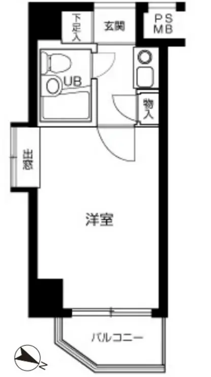 グローリア初穂椎名町 3階階 間取り