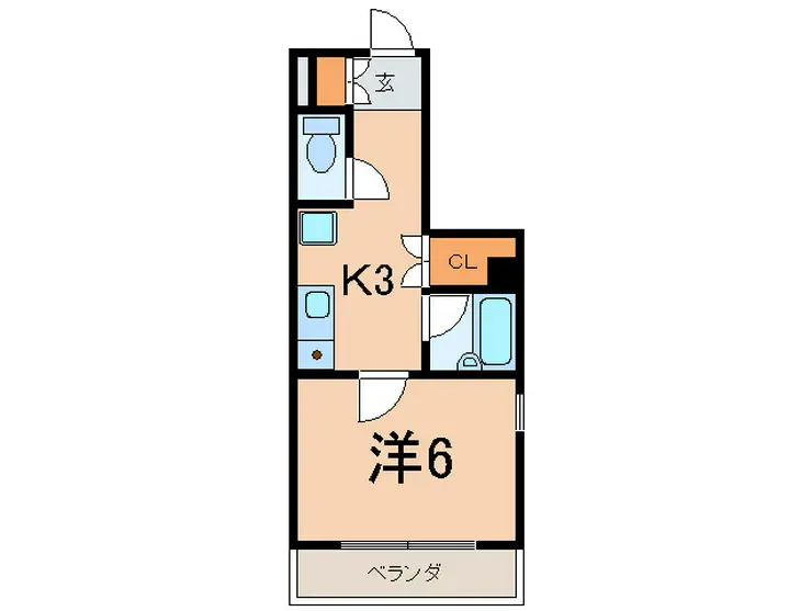 ドヌールローゼ 2階階 間取り