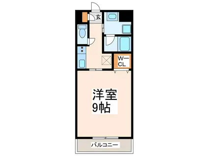 NEW ERA上南部(1K/4階)の間取り写真