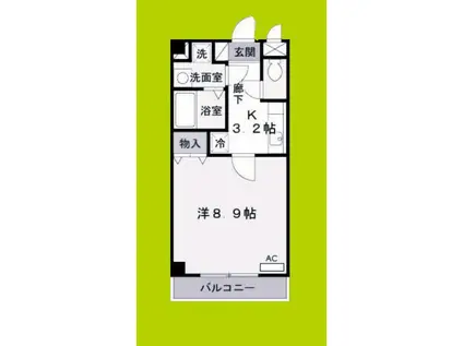 マ・メゾン加美(1K/3階)の間取り写真