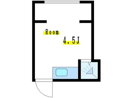 京ビル(ワンルーム/B1階)の間取り写真