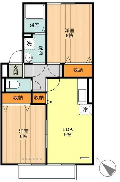 ドエル59 2階階 間取り