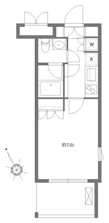 ガーデン荏原中延 3階階 間取り