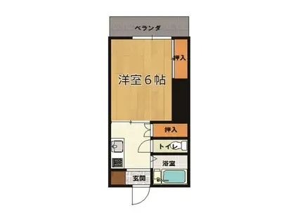 グレイスハイツ(1K/1階)の間取り写真