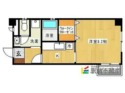 エミネンス大石(1K/2階)の間取り写真