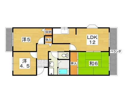 CHERRYBLOSSOM香里(3LDK/1階)の間取り写真