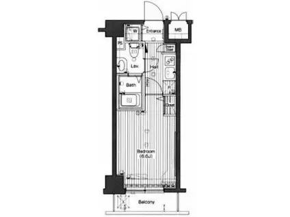 グランド・ガーラ高輪(1K/3階)の間取り写真