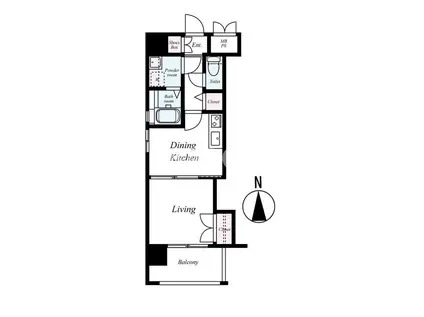 サン・ネストピア箱崎駅前(1DK/4階)の間取り写真