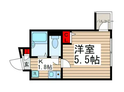 SOLEIL 1010(1K/3階)の間取り写真