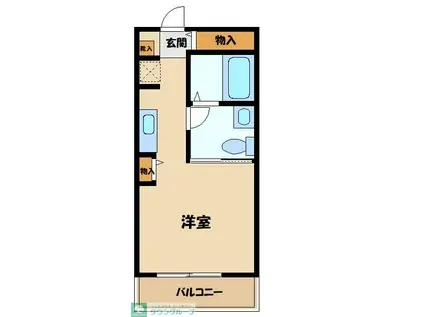 LIEN(ワンルーム/2階)の間取り写真