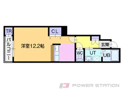 メゾン・ソレイユⅠ(1K/1階)の間取り写真