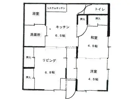 サニーヒルEIDA(3DK/2階)の間取り写真