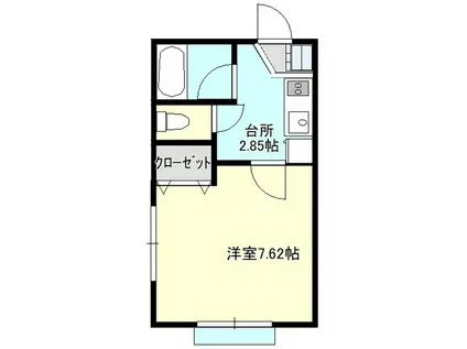 ビルエバンス(1K/2階)の間取り写真