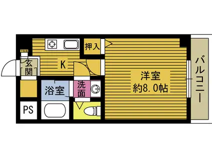 エンブレム顕徳(1K/3階)の間取り写真