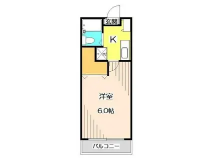 AIFORT荻窪II(1K/1階)の間取り写真