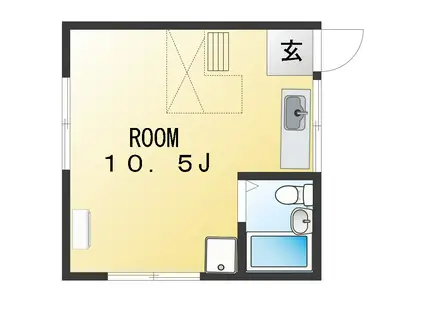 SOAR KAMIOOKA(ワンルーム/2階)の間取り写真