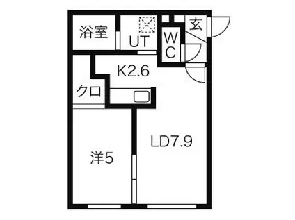 G-AMENITIES南4条 学生さん対象マンション(1LDK/4階)の間取り写真