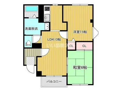 パストラル・グリーンA棟(2LDK/3階)の間取り写真