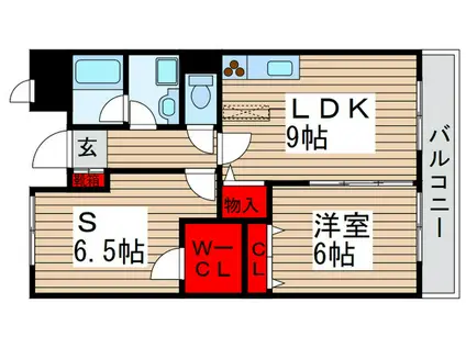 グランディール(1SLDK/1階)の間取り写真