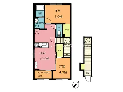 フェリース・グラン(2LDK/2階)の間取り写真