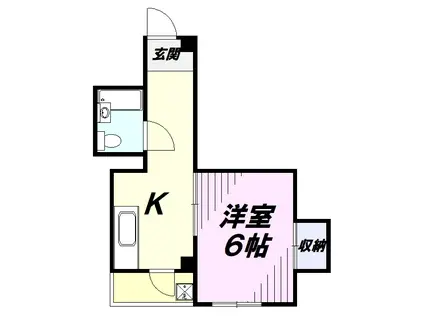 マカナレア(1K/2階)の間取り写真