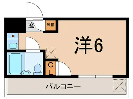 TOP・横浜東白楽(ワンルーム/5階)の間取り写真