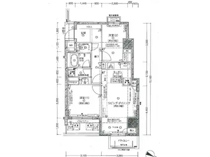 サンクレイドル・レヴィール池袋(2LDK/12階)の間取り写真
