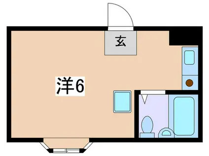 ビバリーヒルズA(ワンルーム/2階)の間取り写真