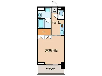 BELLE FACE AMAGASAKI(1K/3階)の間取り写真