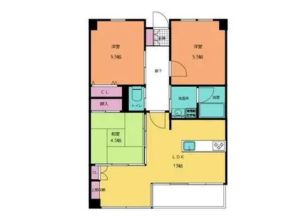 クリヴィーレ増田(3LDK/7階)の間取り写真