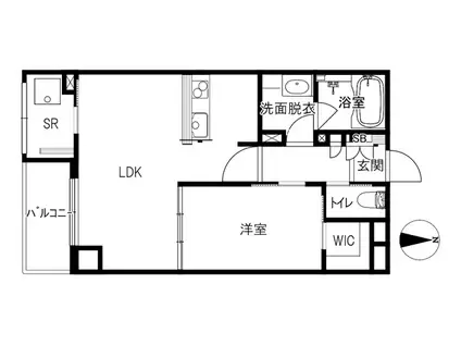 MAORI(1LDK/5階)の間取り写真