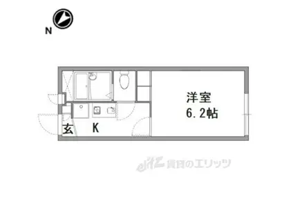 レオパレス池北(1K/1階)の間取り写真