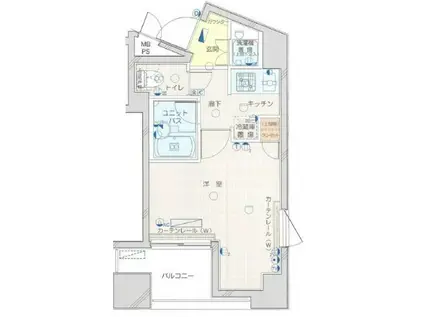 プロフ文京大塚(1K/10階)の間取り写真