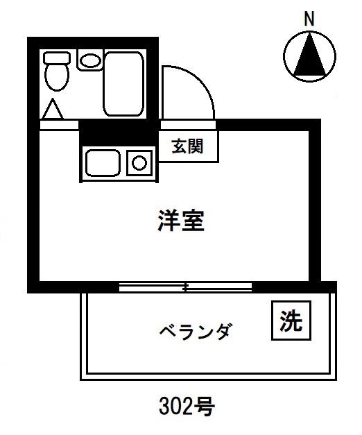 東京ボンプラーツ(ワンルーム/3階)の間取り写真
