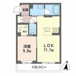 シャーメゾン神宮参道(1LDK/2階)の間取り写真