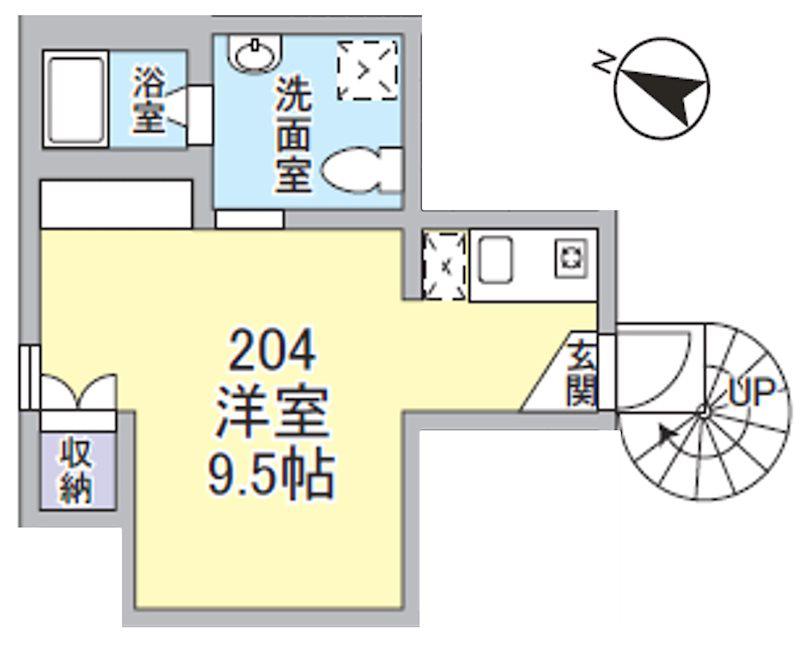 COCO GARDEN 金町(ワンルーム/2階)の間取り写真
