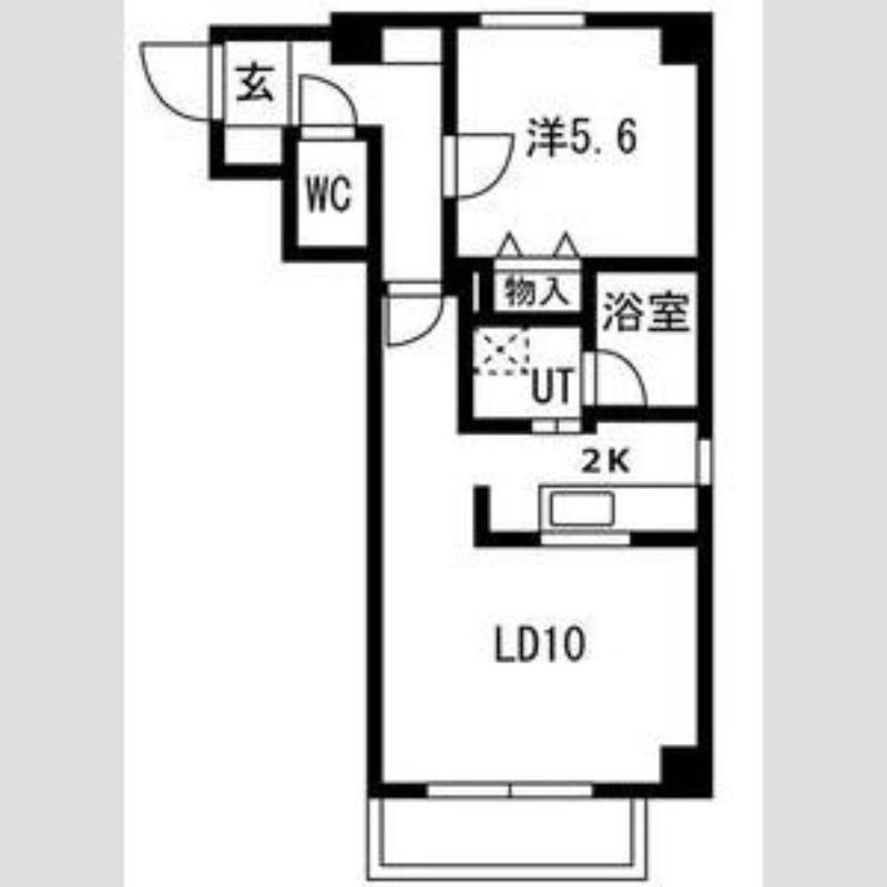 ラコンテ栄通(1LDK/4階)の間取り写真
